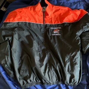 College windbreaker